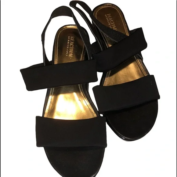 Womens Kenneth Cole Reaction Black Sandals - Picture 3 of 4